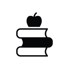 Black solid icon for education 