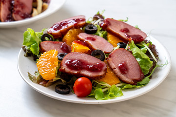 grilled duck breast salad