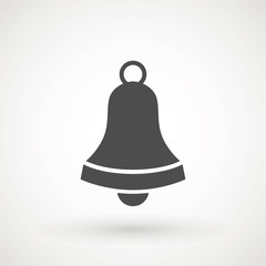 Bell. Flat Vector icon - illustration of christmas bell icon isolated on white