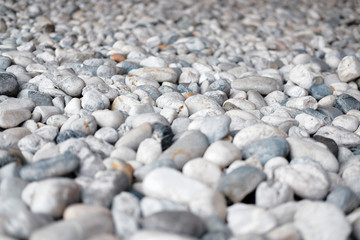 pebble rock stone background texture.