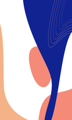 Colorful Memphis style poster vector.