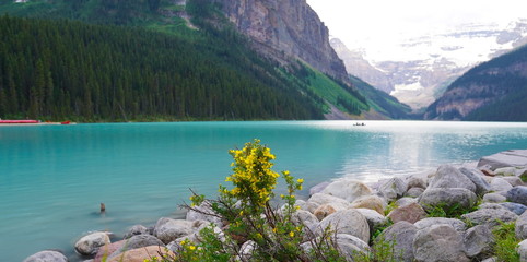 Canoe on Lake Louise 2