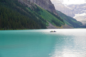 Canoe on Lake Louise