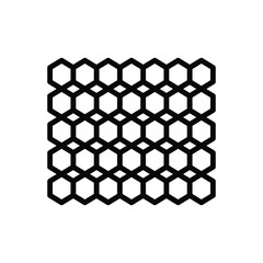 Black line icon for many 