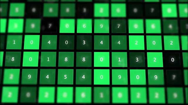 Big data analytics and business intelligence concept abstract video backround.