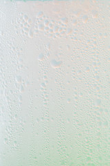 Macro view of water droplets condensation.Water drop texture background, background concept.