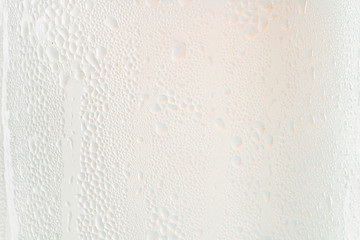 Macro view of water droplets condensation.Water drop texture background, background concept.