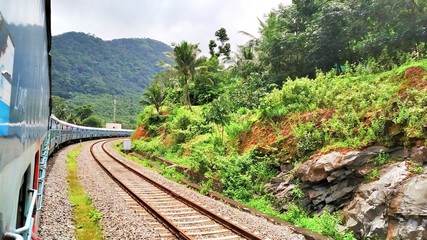 railway in the mountains