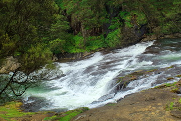 pykara water falls at pykara river at the foothills of nilgiri mountains near ooty in tamilnadu in india