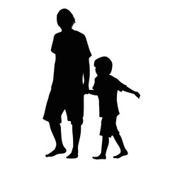 Father and Son Silhouette