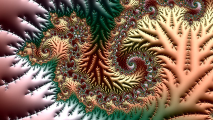 Spiral fractal art image