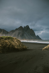 landscape with lake and mountains