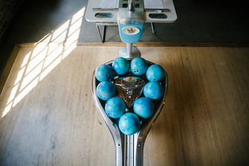 vintage bowling alley