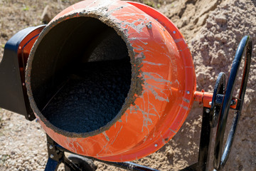 Electric cement mixer