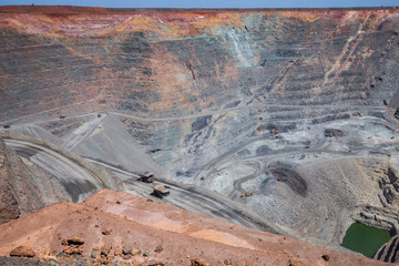 The Kalgoorlie Super Pit, one of the largest gold mines in the World. Gold was discovered in...