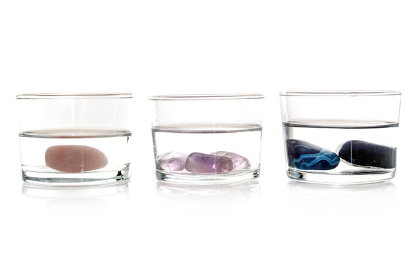gems in glasses