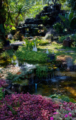 The beautiful design tropical garden