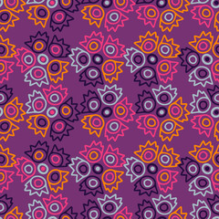 Seamless pattern with abstract pattern.Vector image Can be used for textile, stationary, backgrounds and wallpaper.