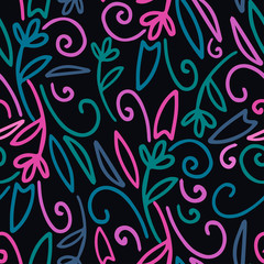 Seamless pattern with abstract pattern.Vector image Can be used for textile, stationary, backgrounds and wallpaper.