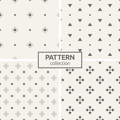 Set of four seamless patterns.