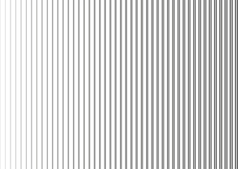 Vertical lines, linear halftone. Pattern with vertical stripes. Vector illustration.