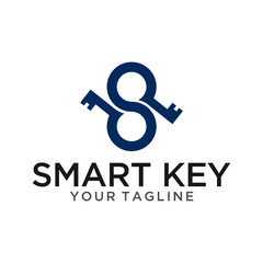 smart key logo vector