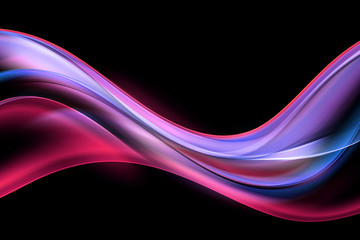 Glow abstract waves background