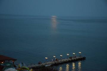 Obraz premium night sky over the sea