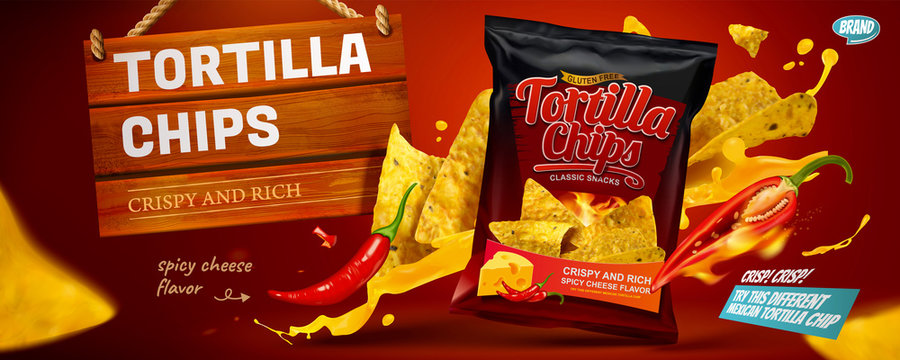 Tortilla chips banner ads