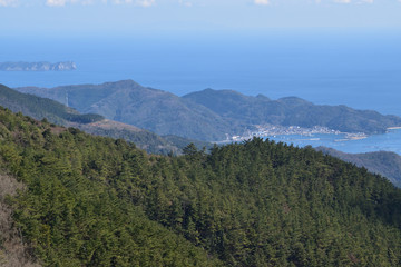 Fototapeta na wymiar 山頂からの風景