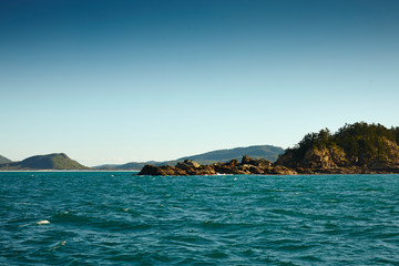 tropical island in the sea