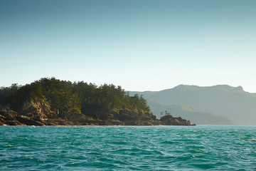 tropical island in the sea