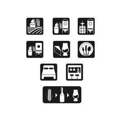 Distilling icon set