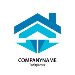 house business logo vector image