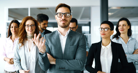 Obraz premium Group of professional successful business people