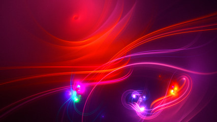 3D rendering abstract fractal technology wallpaper