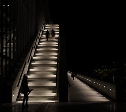 Stavros Niarchos Foundation At Night