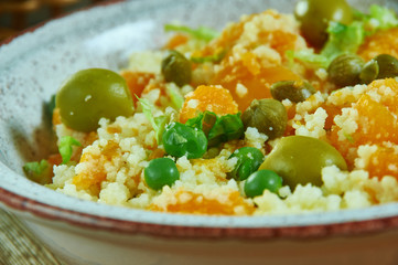 Israeli couscous with butternut squash