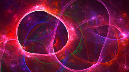 3D rendering abstract fractal technology wallpaper 