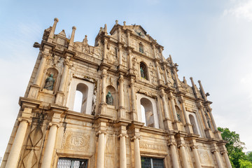 Fototapeta na wymiar Gorgeous view of the Ruins of St. Paul's in Macau