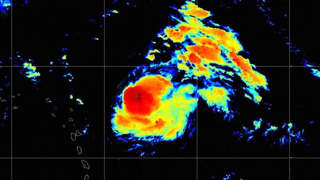 2019 Hurricane Jerry Band: Sandwich This work is created using GOES satellite imagery provided by NOAA / NASA that is not subject to copyright protection. 