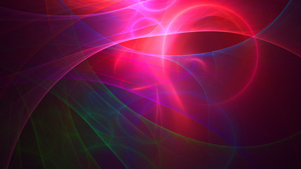 3D rendering abstract fractal technology wallpaper 