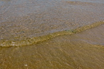 waves on beach