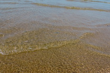 waves on beach
