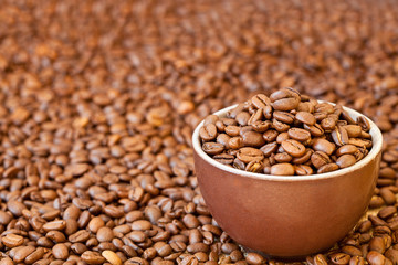 Stiill Life With Brown Mug And Coffee