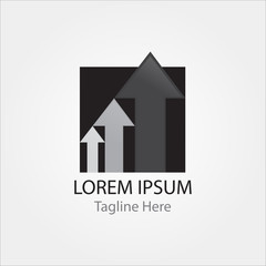 Arrow Next Play symbol logotype  Abstract logo icon design for business etc - Vector