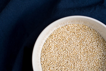white quinoa in a bowl