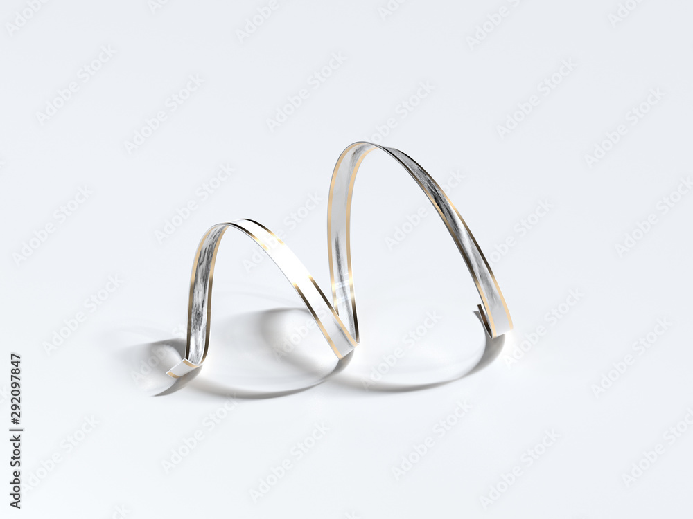 Poster white marble texture chritmas decoration object 3d rendering