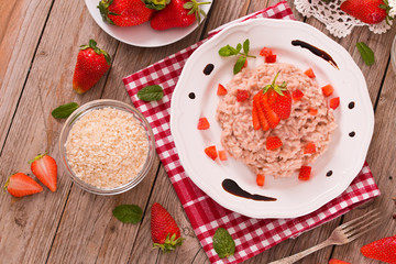Strawberry risotto.