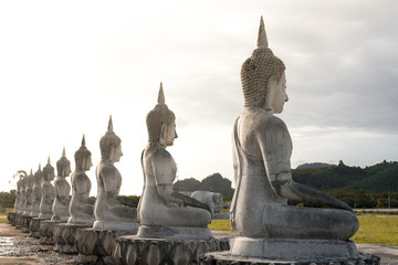 Fototapeta premium Stucco Buddha statues in Thailand